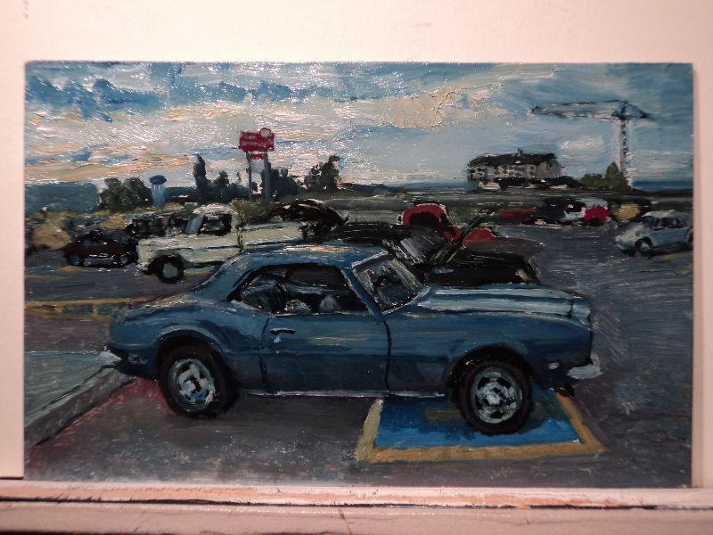 Classic car paintings
