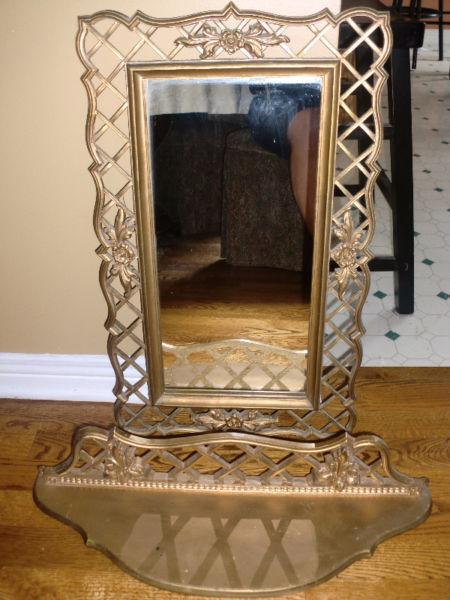 Vintage mirror / shelf