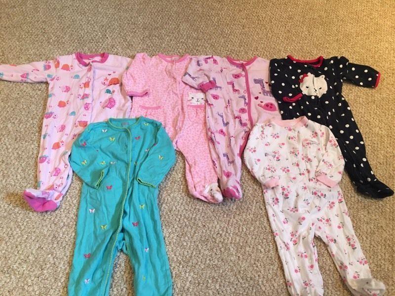 6 cotton pjs peckle and carters