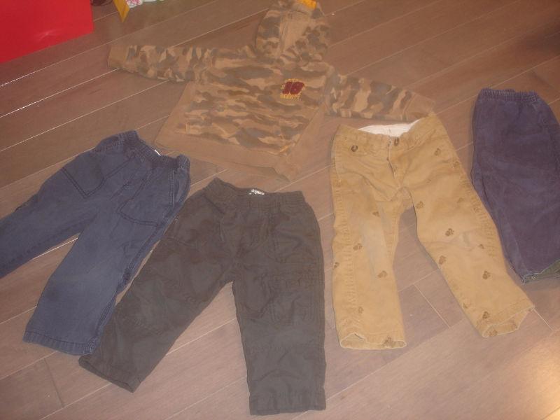 Lot of 5 pieces of Winter Pants & Jacket top, Boys Size 3 Years