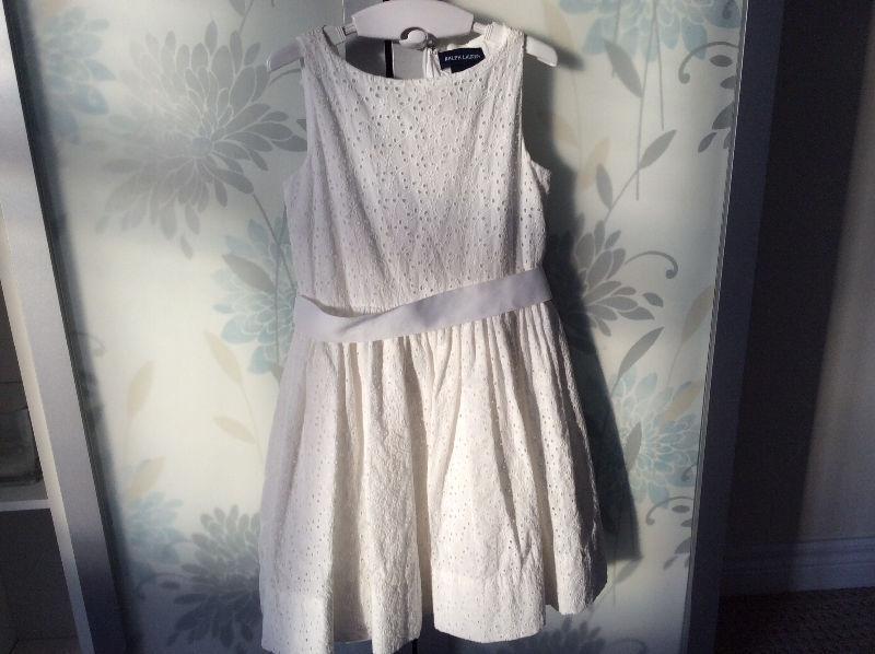 Ralph Lauren white eyelet dress size 6T