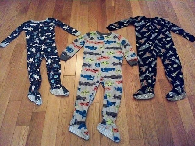 Carter's Brand Boys Size 5 Sleepers (x3) **2 never worn!**