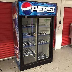 MUST GO TODAY DOUBLE DOOR PEPSI FRIDGE FOR BUSINESS OR HOME USE!