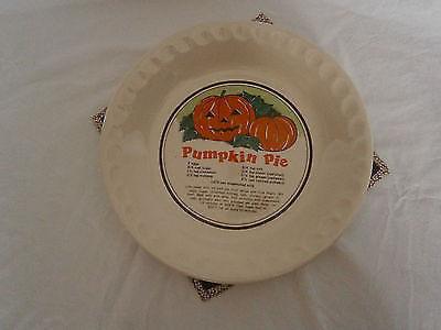 Vintage Sunnycraft Pumpkin Pie Plate