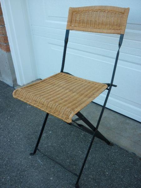 Chair - Wicker Folding Chair