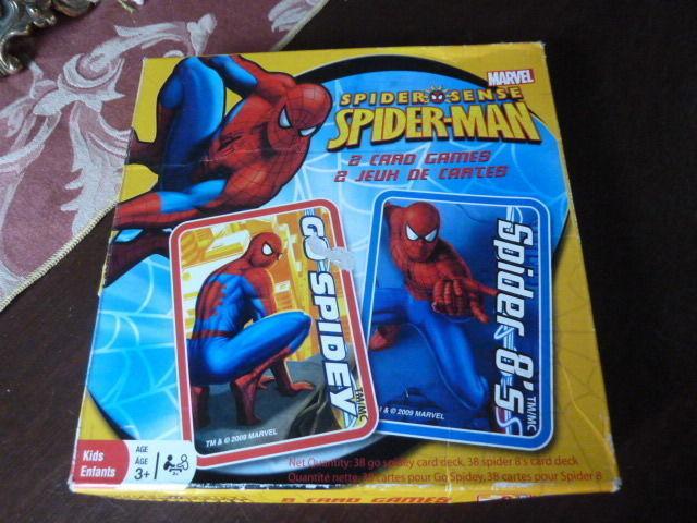 2 Spiderman Books and 2 Spiderman card games