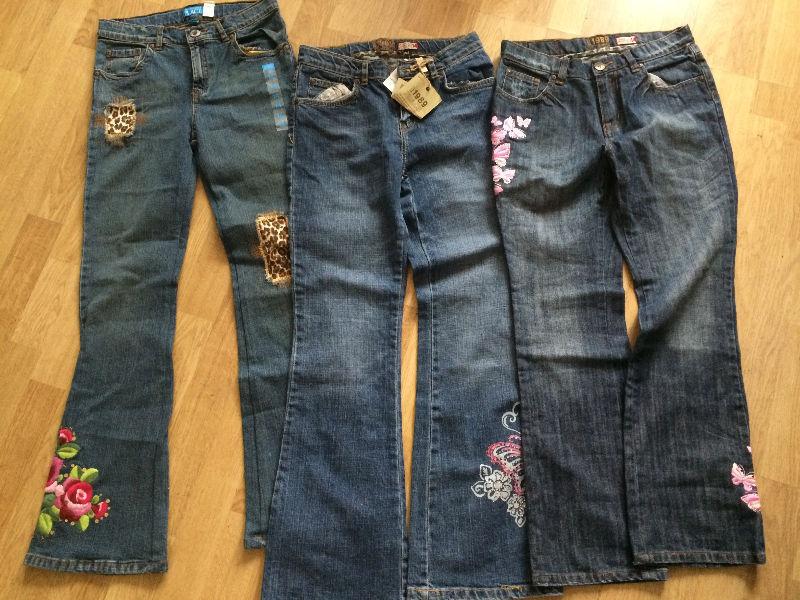 New girl's size 14 pants and jeans