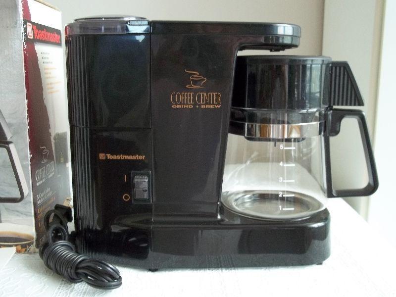 Toastmaster Coffee Center...5-cup...grind & brew...new