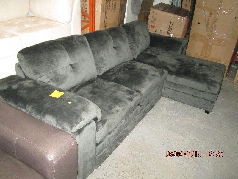 Sectional Sofa Bed finished in microfiber