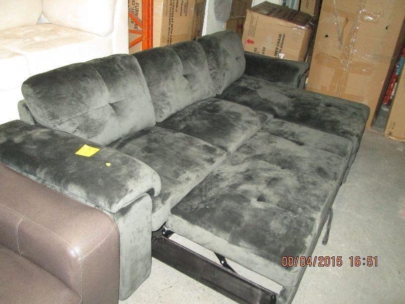 Sectional Sofa Bed finished in microfiber