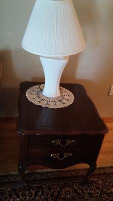 Antique Coffee Table + Matching End Table