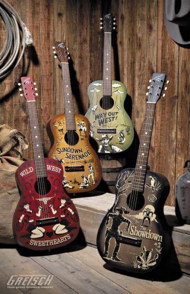 Gretsch 2005 Americana Cowboy Guitars - Set of 4