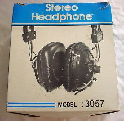 Vintage Holiday Stereo Headphones Adjustable Model 3057