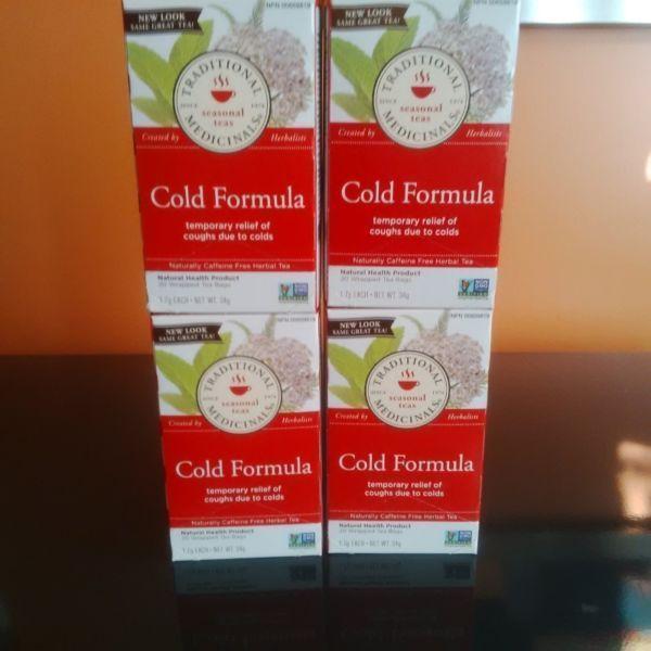 4 New4 Ne Boxes Of Traditional Medicinals - Cold Formula -Herbal