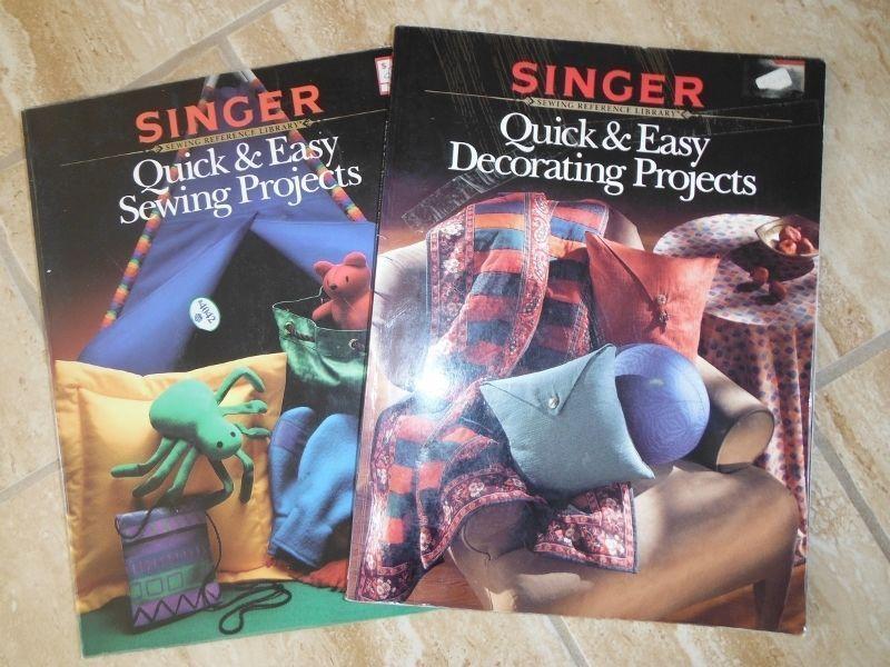 2 Singer sewing books