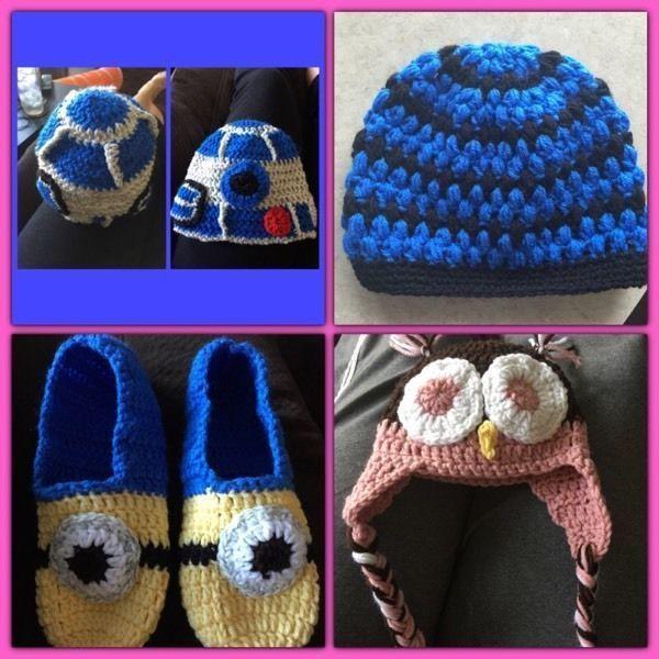 Handmade crochet items made to order, $15 & up