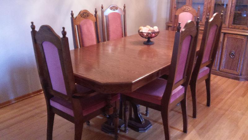 Dining Table and China Cabinet set