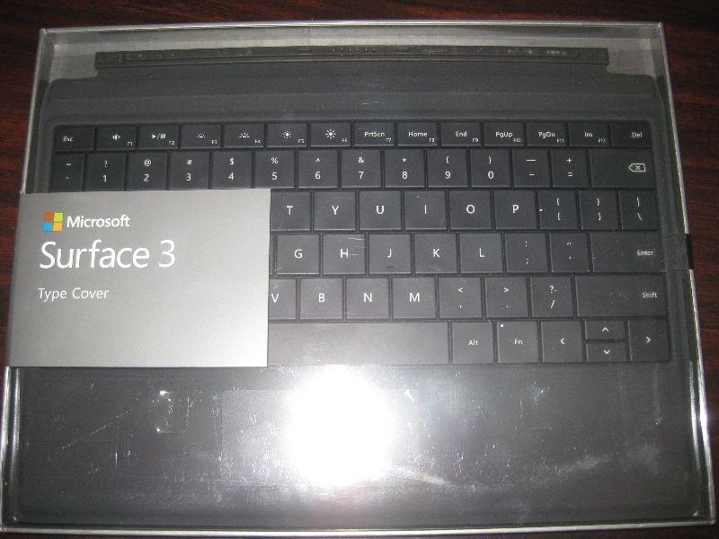 Microsoft Surface 3 Type Keyboard Cover /Case. Backlit. Magnetic