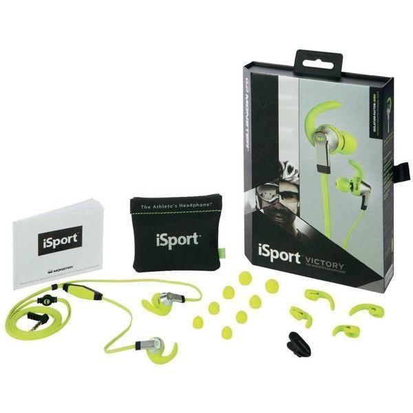 Monster in-ear earphones iSport Victory (Green) NEW