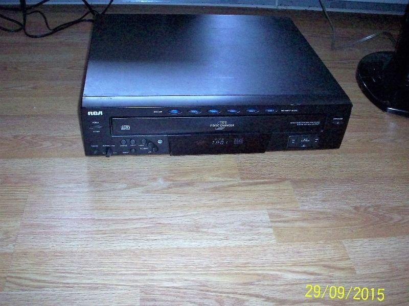 rca 5 disk cd player
