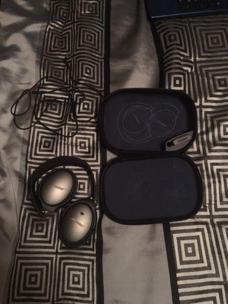 Bose noise cancelling headphones and invicta watch