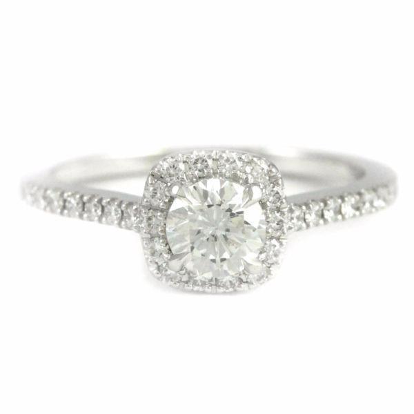 14k White Gold Diamond Engagment Ring(estate, 0.81ct tdw)3221
