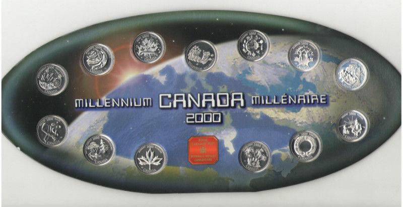 2000 Millennium RCM Oval Board w/coins