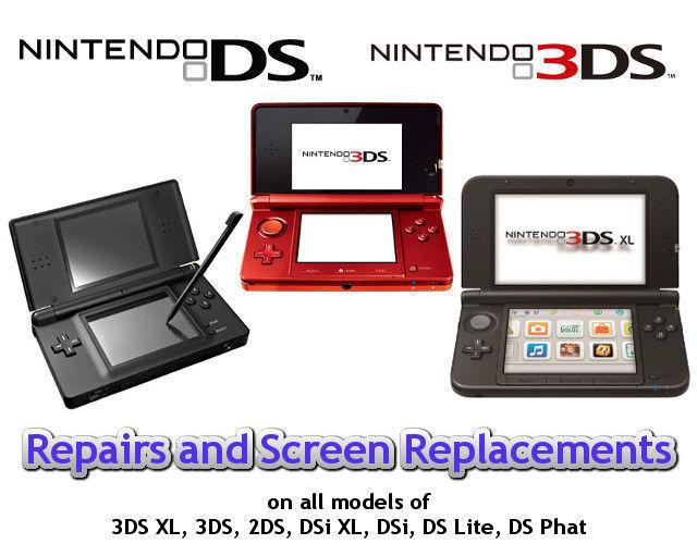Nintendo 3DS/DSi/DS Repairs - Screens, Buttons, Card Slots