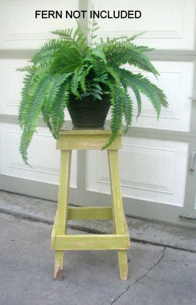 TODAY SALE - RUSTIC OLD SHABBY CHIC PLANT STAND/STOOL