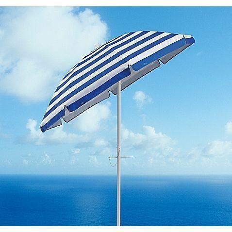 9 FEET LARGE Striped Cabana Beach Patio Umbrella aluminum frame