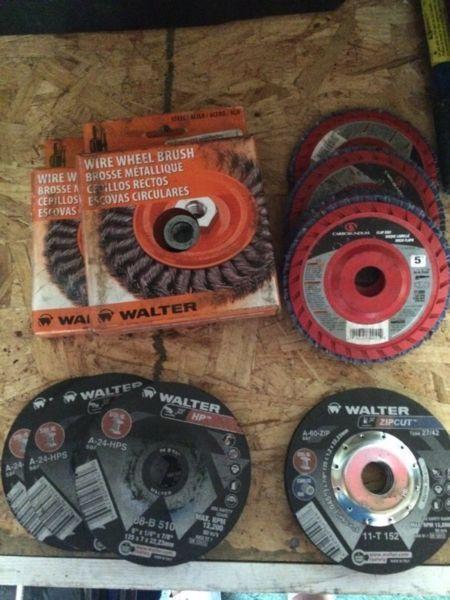 5' grinding discs, buffing etc