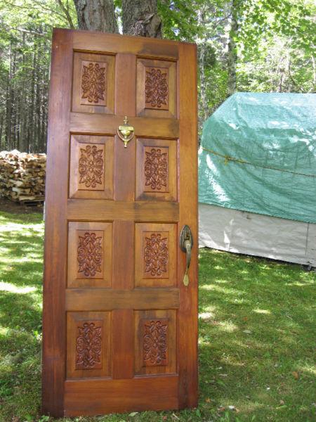 mahogany outside door