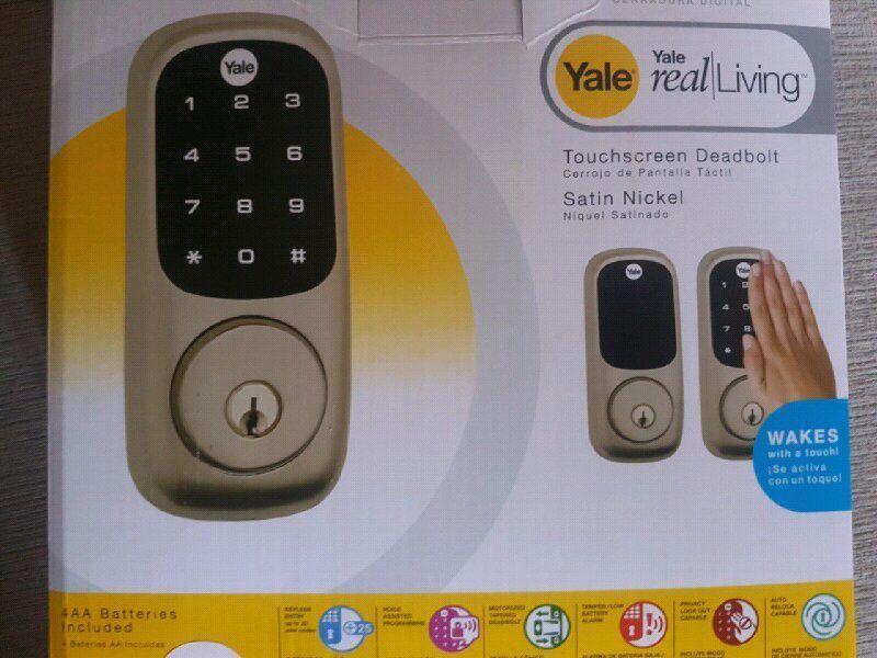 Yale touch pad lock