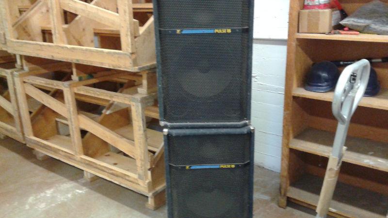 Pulse 15 150 watt speakers x2