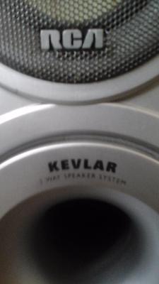RCA Main Speakers (rs2531) with Built In Kevlar Subwoof