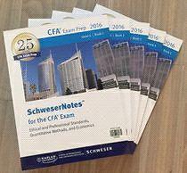 CFA 2016 Levels 1/2/3 Schweser Books, Tests, Videos, Flashcards