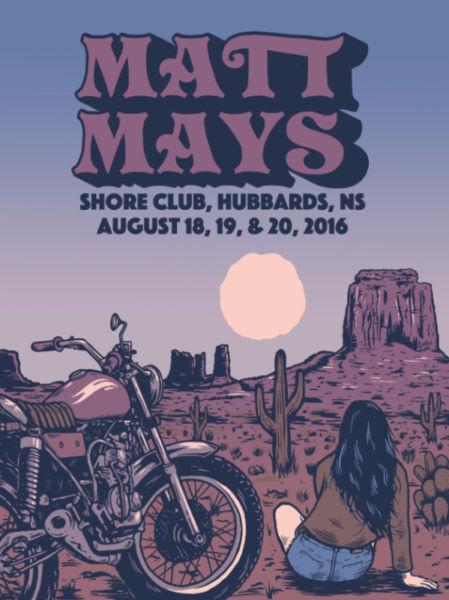 2 Matt Mays Tickets: Shore Club Saturday Aug 20