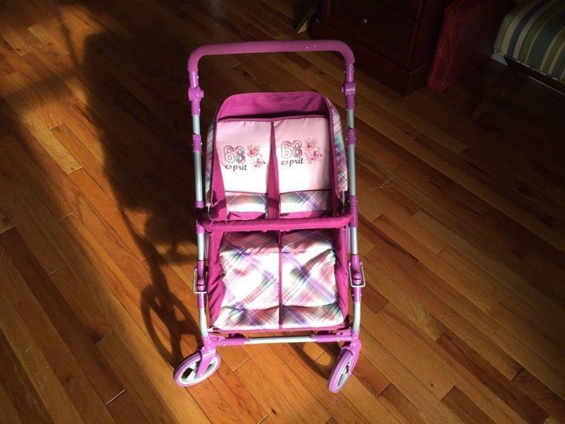 Beautiful Esprit doll's twin-stroller - excellent condition