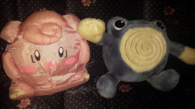 Pokémon plush Jigglypuff & Poliwhirl