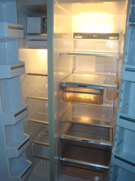 Maytag side by side fridge with ice maker