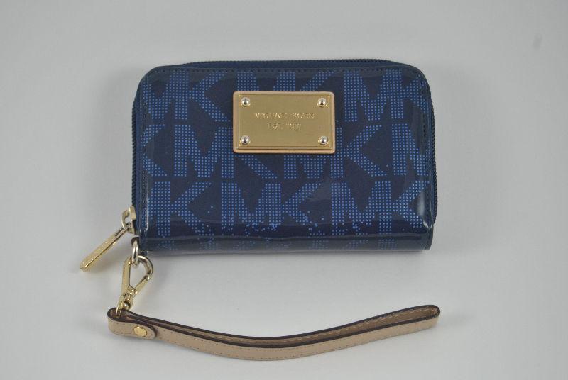 Michael Kors Clutch Purse Jet Set Blue