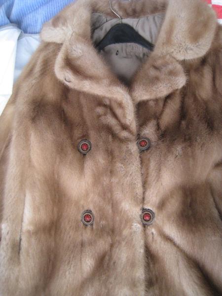 Demi buff mink fur coat for sale