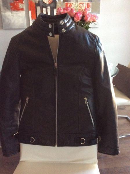 Brand new leather jacket with removable liner