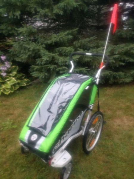 Chariot Cheetah stroller with bike trailer kit + unopened Axle M