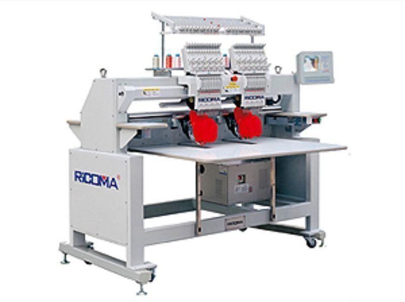 Ricoma RCM-1202C-H 12-Needle 2-Head Tubular Embroidery Machine