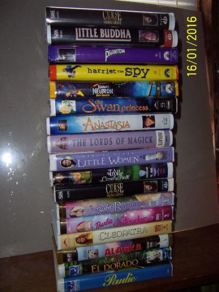 Family VHS movies (Disney, Warner etc.)