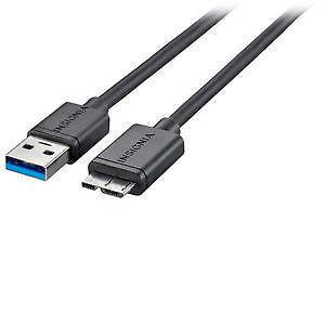 Insignia 0.91m (3 ft.) USB 3.0 A-Male to Micro-B-Male Cable