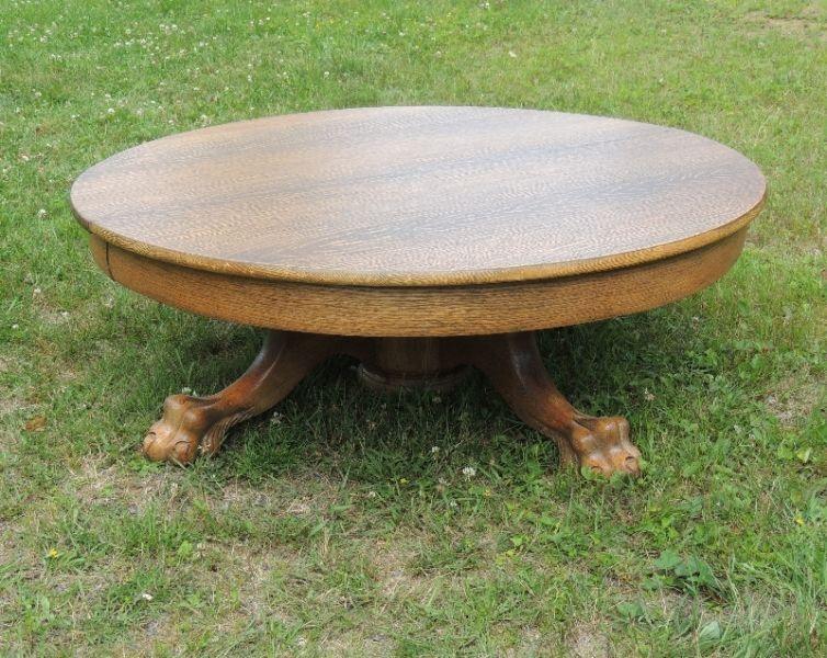 Antique Oak table Repurposed Coffee Table Estate Auction SAT 20