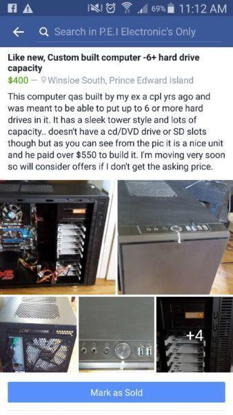 Custom built computer need gone asap