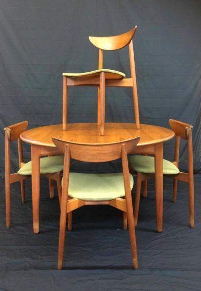Danish Mid Century table & chairs - ESTATE AUCTION Sat Aug 20